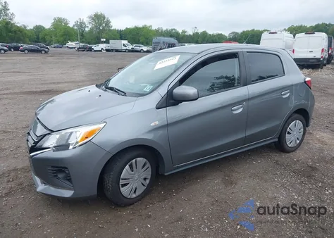 2021 Mitsubishi Mirage Carbonite Edition/Es/Le z USA, uszkodzony, nr VIN ML32AUHJ9MH008618